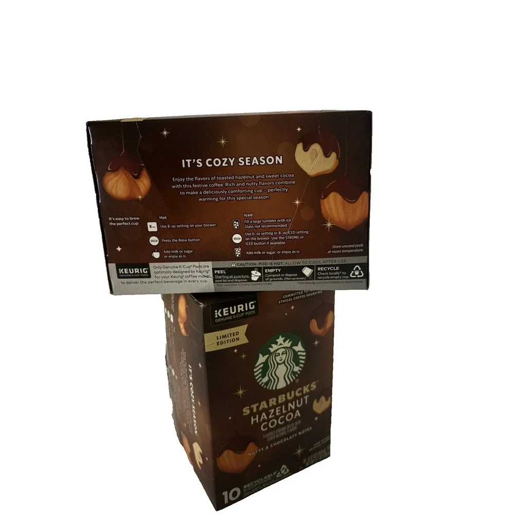 Starbucks Hazelnut Cocoa Flavored Italian Roast Keurig K-Cup Coffee Pods - 10 Ct